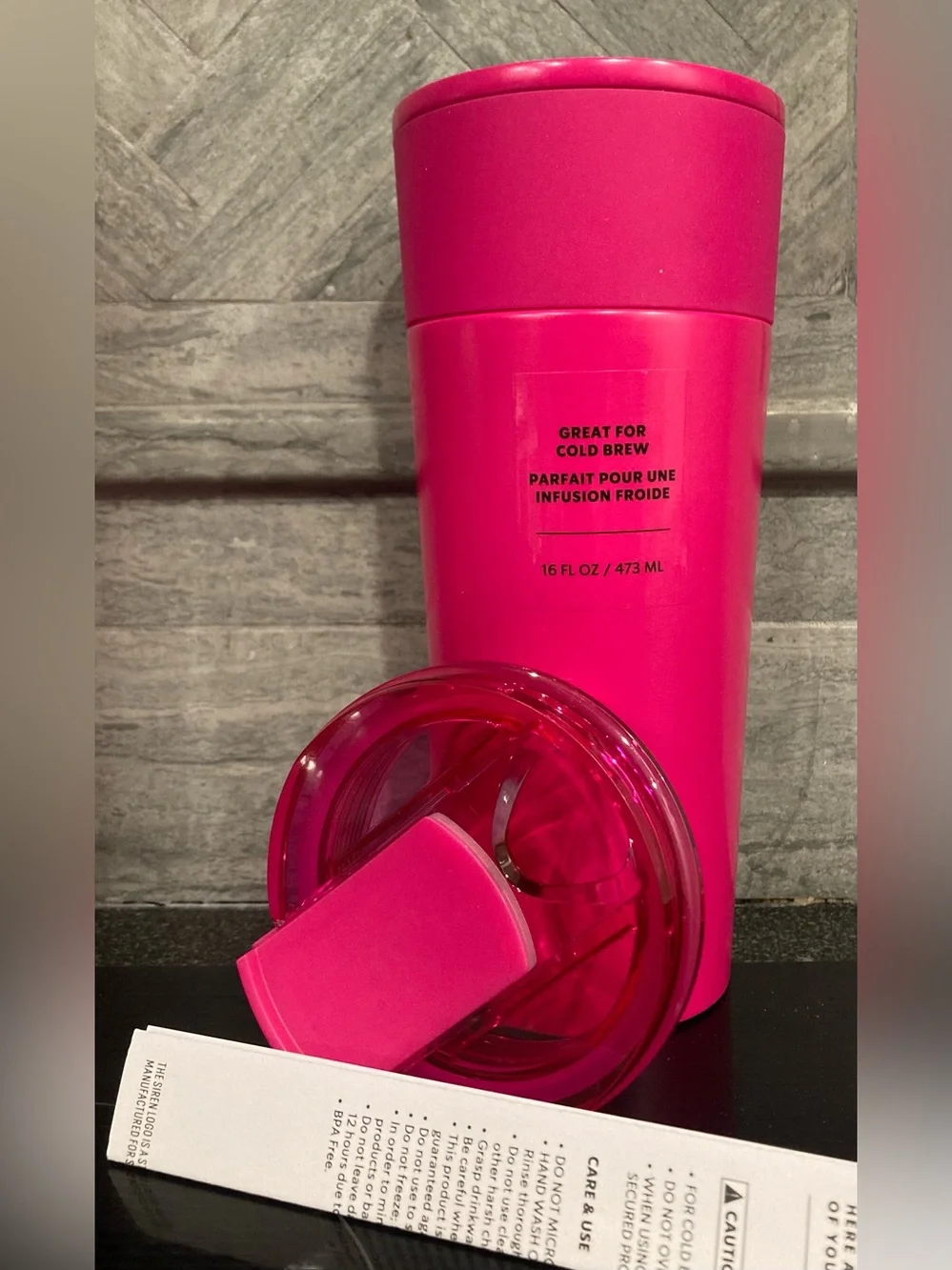 Starbucks 2020 Pink Cold Brew Tumnlers Ltd Edition 3ct